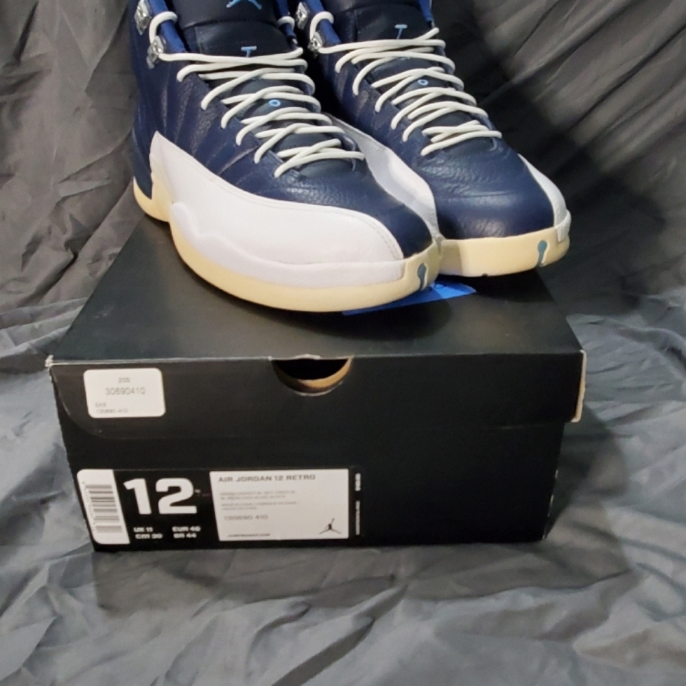 Jordan 12 Retro Navy Blue Sneakers